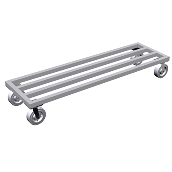 Lockwood Manufacturing 18" x 60" x 9" 1600 lb Capacity Heavy Duty Mobile Dunnage Rack MDR-1860-6